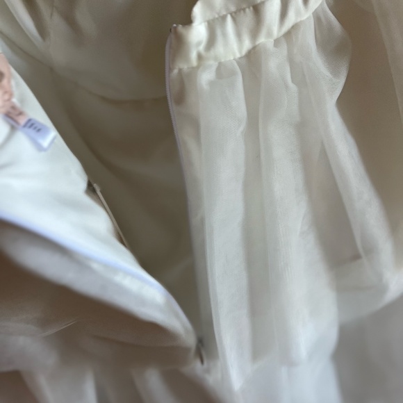 Anthropologie White Halter Prom Dress - Picture 10 of 14